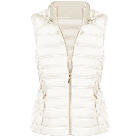 vest michael kors wit|Michael Kors down vest women.